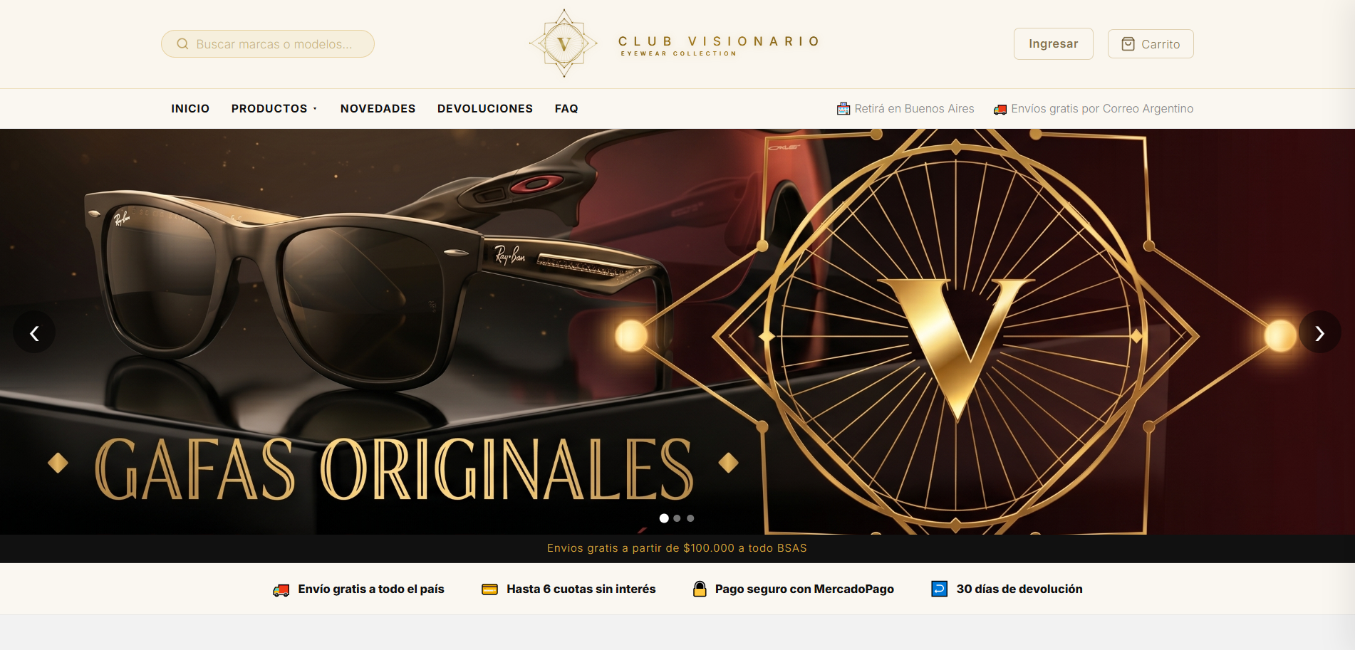 Club Visionario – Óptica online