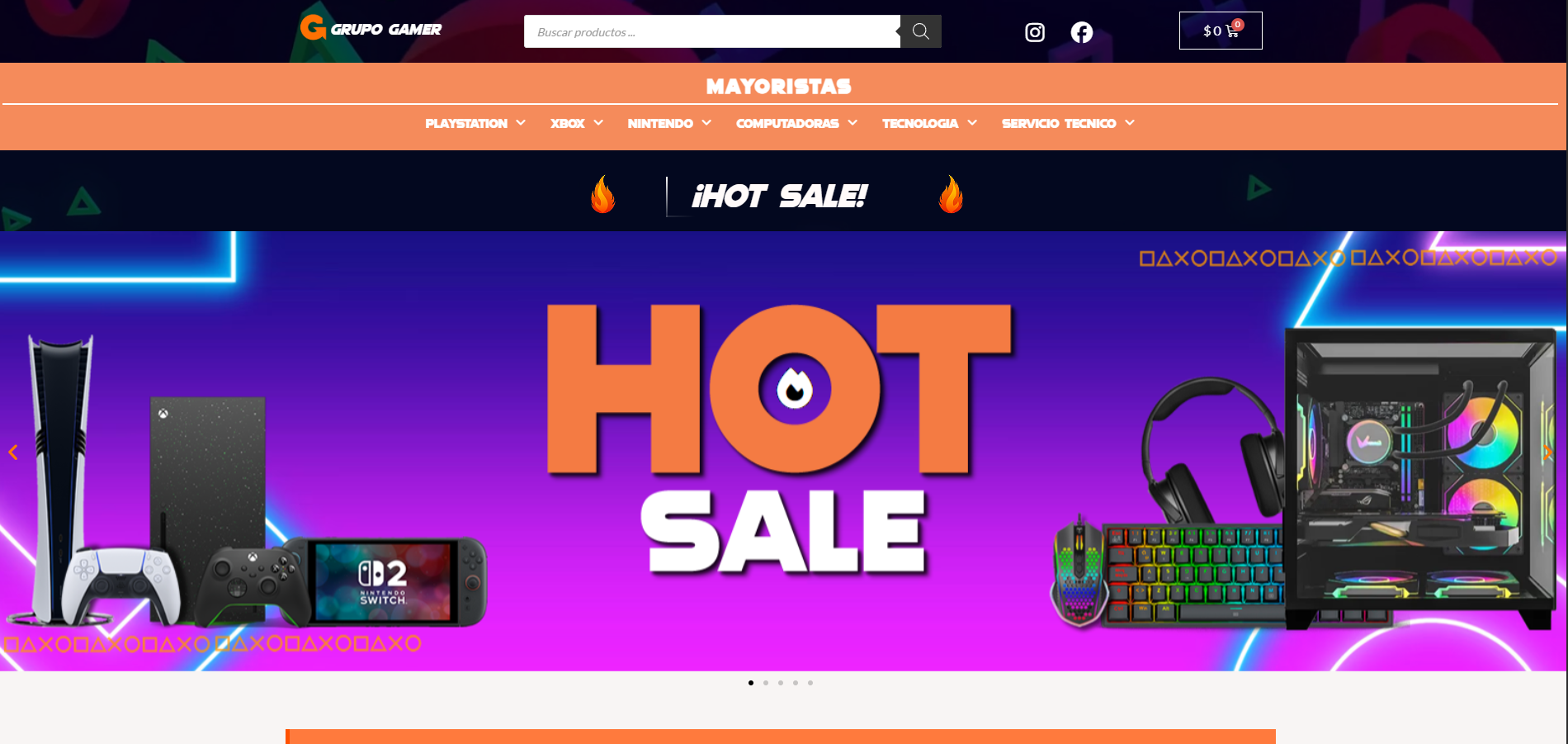 Grupo Gamer – Tienda gamer online